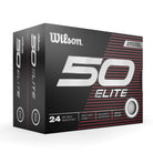 Wilson 50 Elite White Double Dozen '23 2023 Golf Stuff - Save on New and Pre-Owned Golf Equipment Double Dozen Box/24