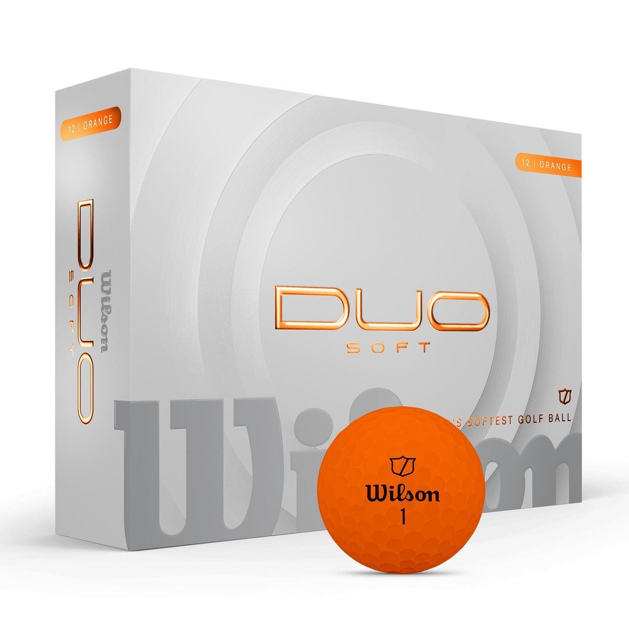 Wilson Duo Soft 2025 Golf Balls Golf Balls Wilson Box/12 Matte Orange