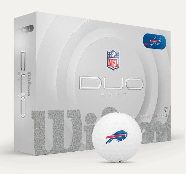Wilson Duo Soft 2025 NFL Golf Balls Golf Balls Wilson Box/12 White Buffalo Bills