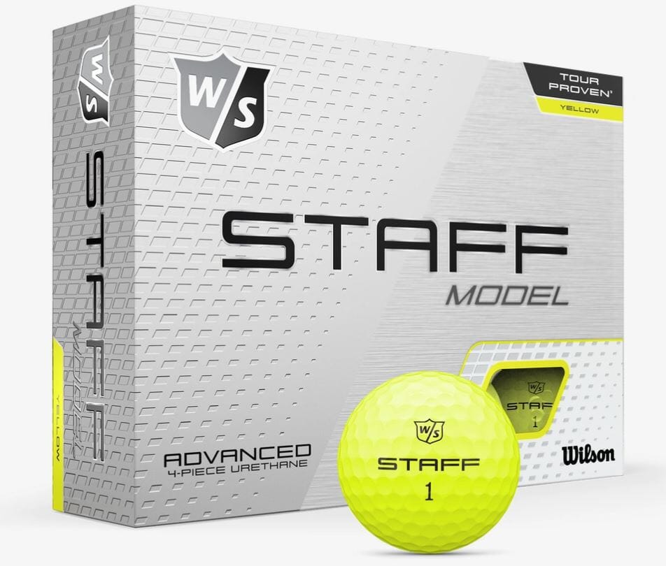 Wilson Staff Model Yellow Golf Balls Golf Stuff - Save on New and Pre-Owned Golf Equipment Yellow Box/12 