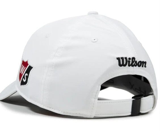 Wilson Staff Pro Tour Hat White/Black Adjustable Headwear Wilson Staff