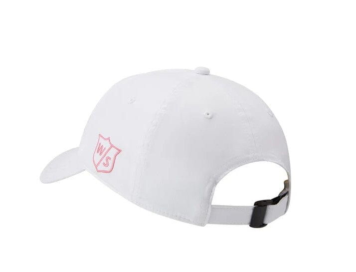 Wilson Staff Pro Tour Hat White/Pink Adjustable Womens with Ball Marker Headwear Wilson Staff