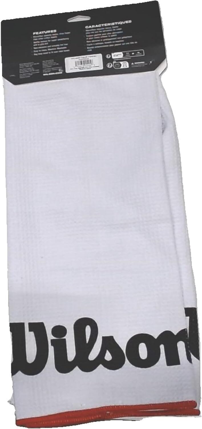 Wilson Staff Tour Towel White/Black/Red WGA900005 Golf Towels Wilson