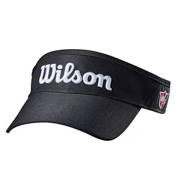 Wilson Staff Visor Black/White Adjustable Headwear Wilson Staff Black