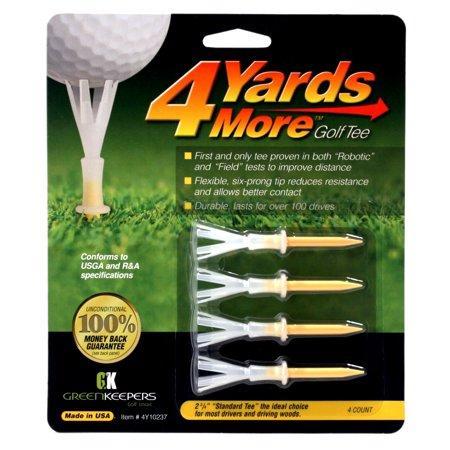 4 Yards More Golf Tee 2 3/4 Inch 4 pack Golf Tees TeeMate 4 Yards More 2 3/4 4pk