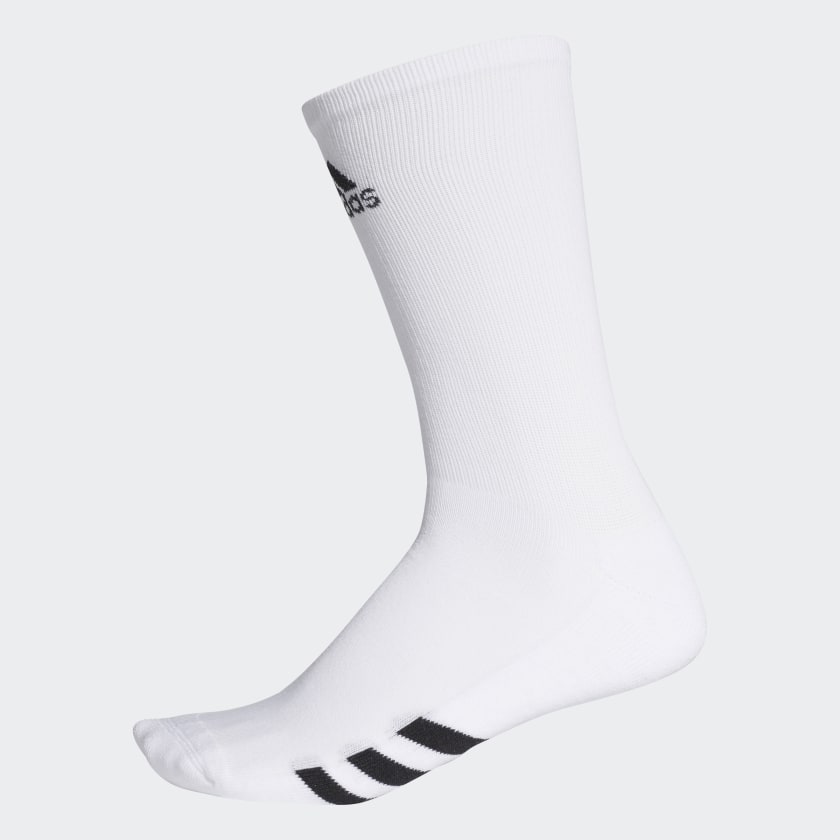 Adidas 3 Pack Crew Socks White CF8411
