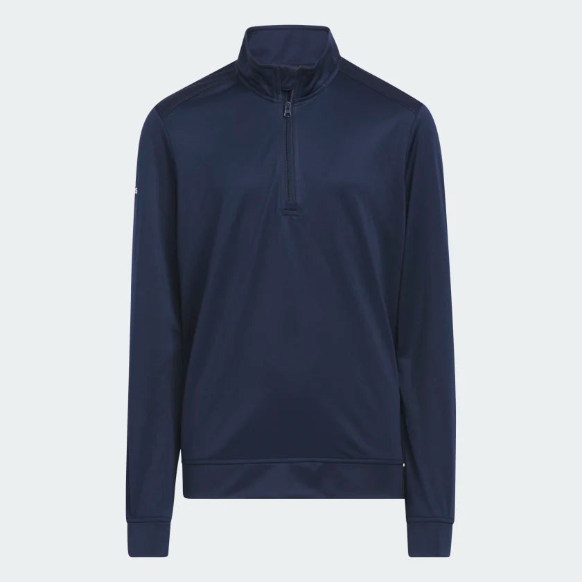 Adidas Boys Heather Quarter Zip Pullover HS3078 Golf Stuff Large