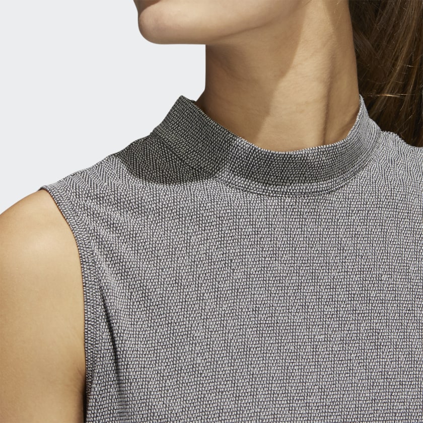 Adidas Essential Mock Neck Sleeveless Polo HA3480 Golf Stuff