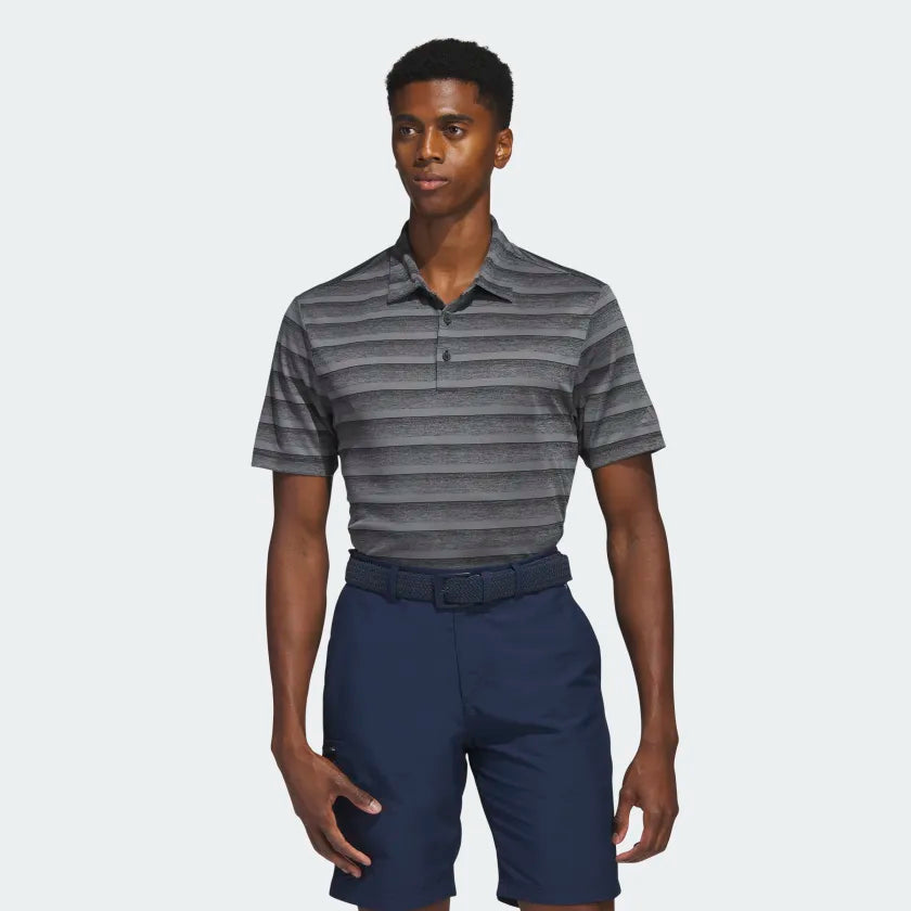 Adidas Men's Two-Color Striped Polo Shirt HR7981 Golf Stuff Medium