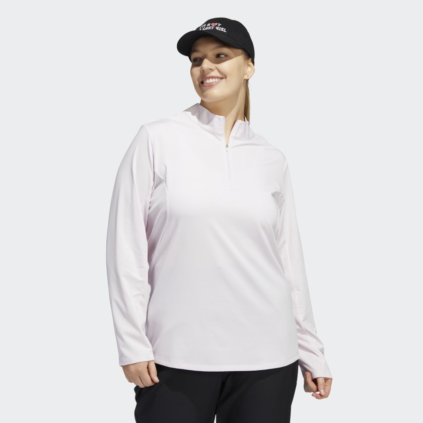 Adidas Ultimate365 Women's Light Pink Golf Shirt (Plus Size) HA6450 Golf Stuff 1X 