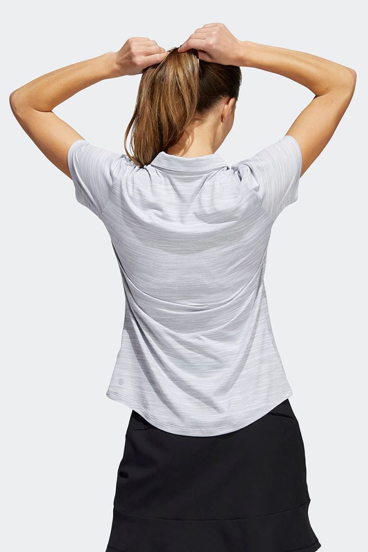 Adidas Women's Spacedye Short Sleeve Polo HA6069 Golf Stuff