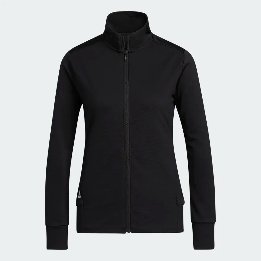 Adidas Women's Textured Full-Zip Jacket HA3395 Golf Stuff Large