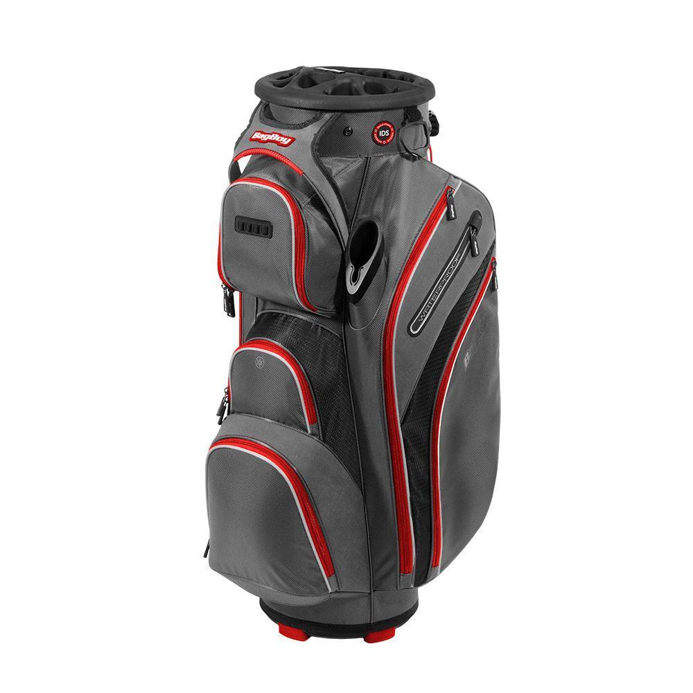 Bag Boy Revolver XP Cart Bag Golf Stuff - Save on New and Pre-Owned Golf Equipment Char/Black/Red