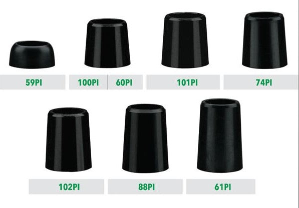 Black Parallel Iron Ferrules .370" Golfworks