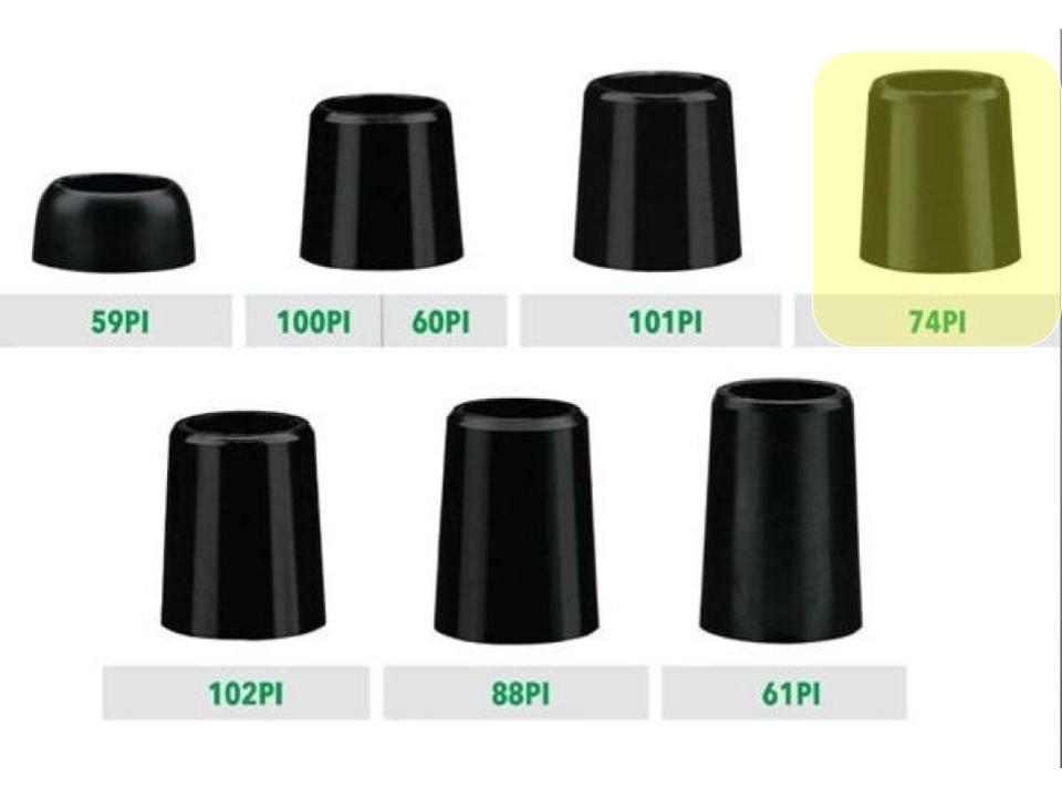 Black Parallel Iron Ferrules .370" Golfworks 74PI