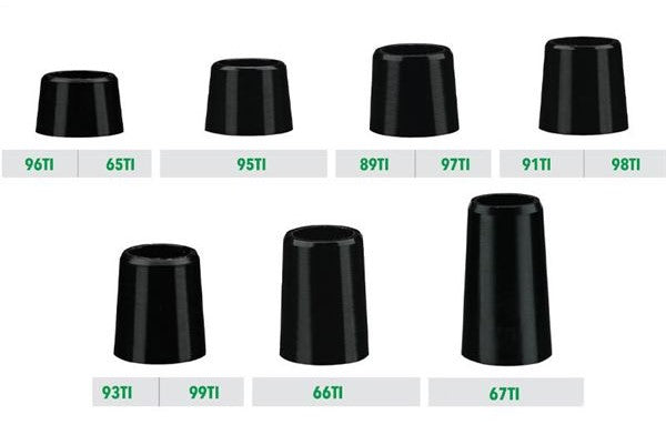 Black Tapered Iron Ferrules .355 Golfworks