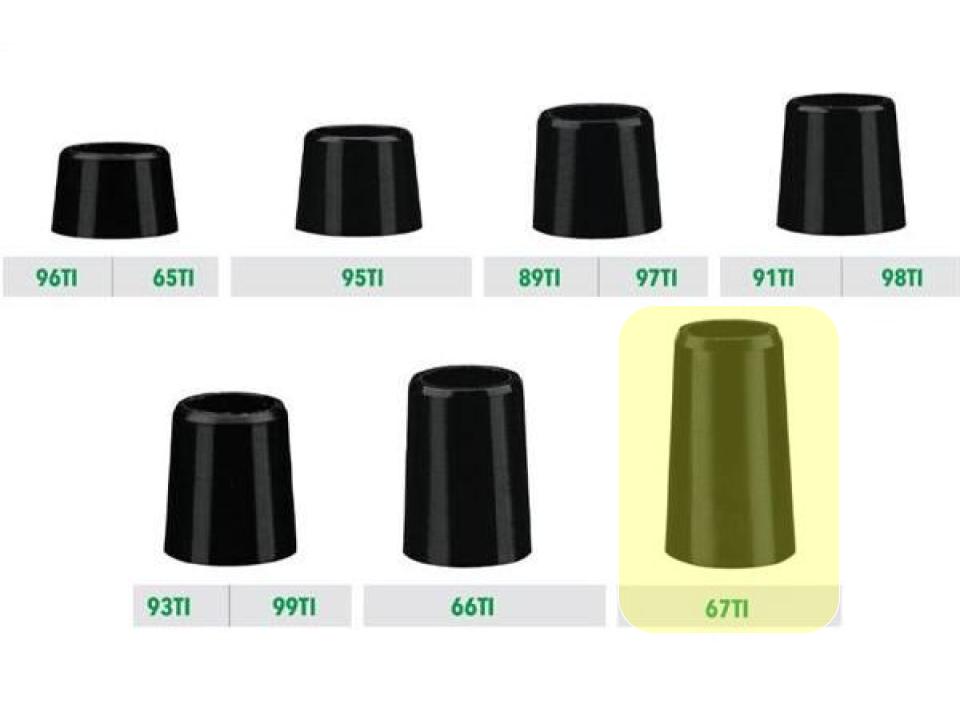 Black Tapered Iron Ferrules .355 Golfworks 67TI