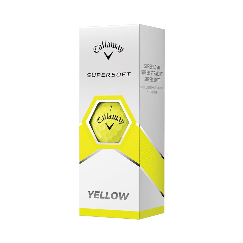 Callaway SuperSoft Golf Balls '23 Golf Stuff - Save on New and Pre-Owned Golf Equipment Yellow Sleeve/3 