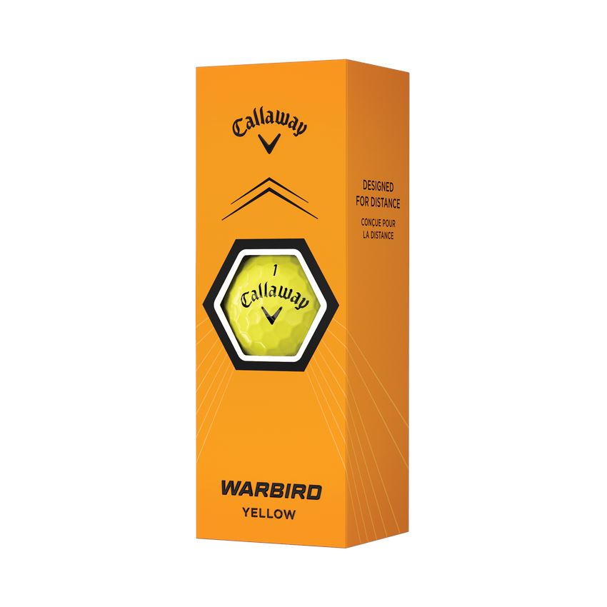 Callaway Warbird Golf Balls '23 Golf Stuff - Save on New and Pre-Owned Golf Equipment Yellow Sleeve/3 