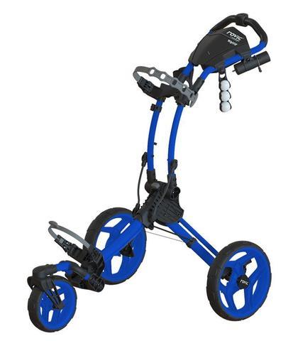 Clicgear Rovic 3 Wheel Push Cart RV1S Golf Stuff - Save on New and Pre-Owned Golf Equipment Blue Frame/Blue Wheel 