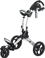Clicgear Rovic 3 Wheel Push Cart RV1S Golf Stuff - Save on New and Pre-Owned Golf Equipment White (Arc) Frame/Black Wheel 