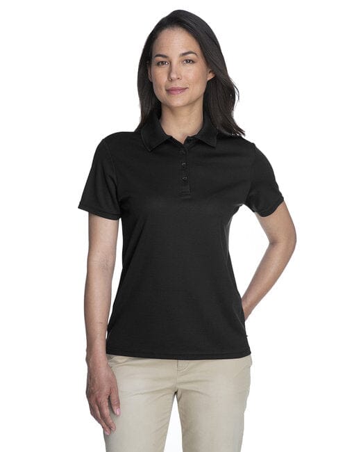 Core365 Ladies Origin Performance Piqué Polo Black 78181 Golf Stuff