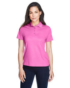 Core365 Ladies Origin Performance Piqué Polo Pink 78181 Golf Stuff