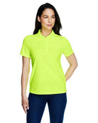 Core365 Ladies Origin Performance Piqué Polo Safety Yellow 78181 Golf Stuff X-Small