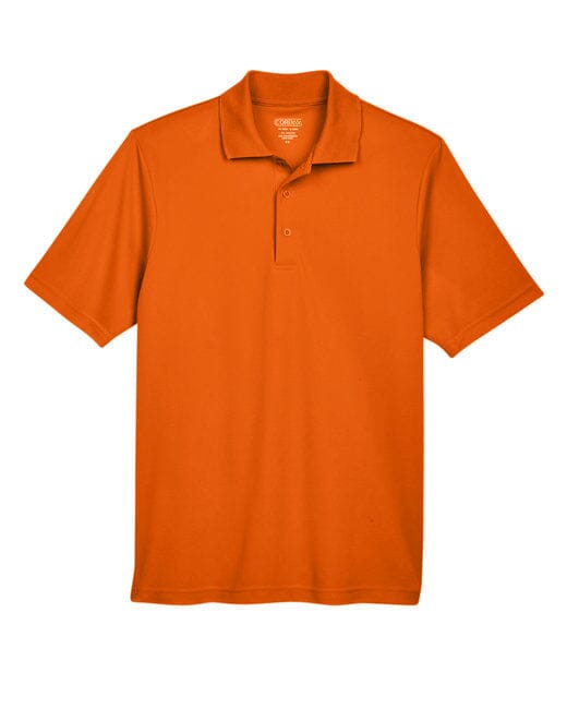 Core365 Mens Origin Performance Piqué Polo Campus Orange 88181 Shirts & Tops Golf Stuff