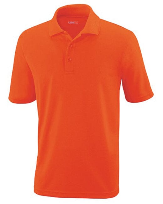 Core365 Mens Origin Performance Piqué Polo Campus Orange 88181 Shirts & Tops Golf Stuff X-Small
