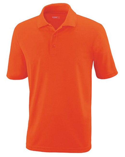Core365 Mens Origin Performance Piqué Polo Campus Orange 88181 Shirts & Tops Golf Stuff X-Small 