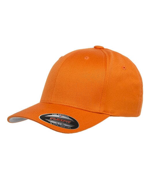 Flexfit Adult Wooly 6-Panel Cap Orange 6277 Hats Golf Stuff Small/Medium 