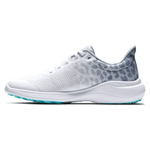 FootJoy Flex Women's Golf Shoes White/Gray Leopard Print 95767 Golf Stuff 