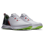 Footjoy Fuel Men's Spikeless Golf Shoe White/Navy/Lime 55452 Golf Stuff - Save on New and Pre-Owned Golf Equipment 