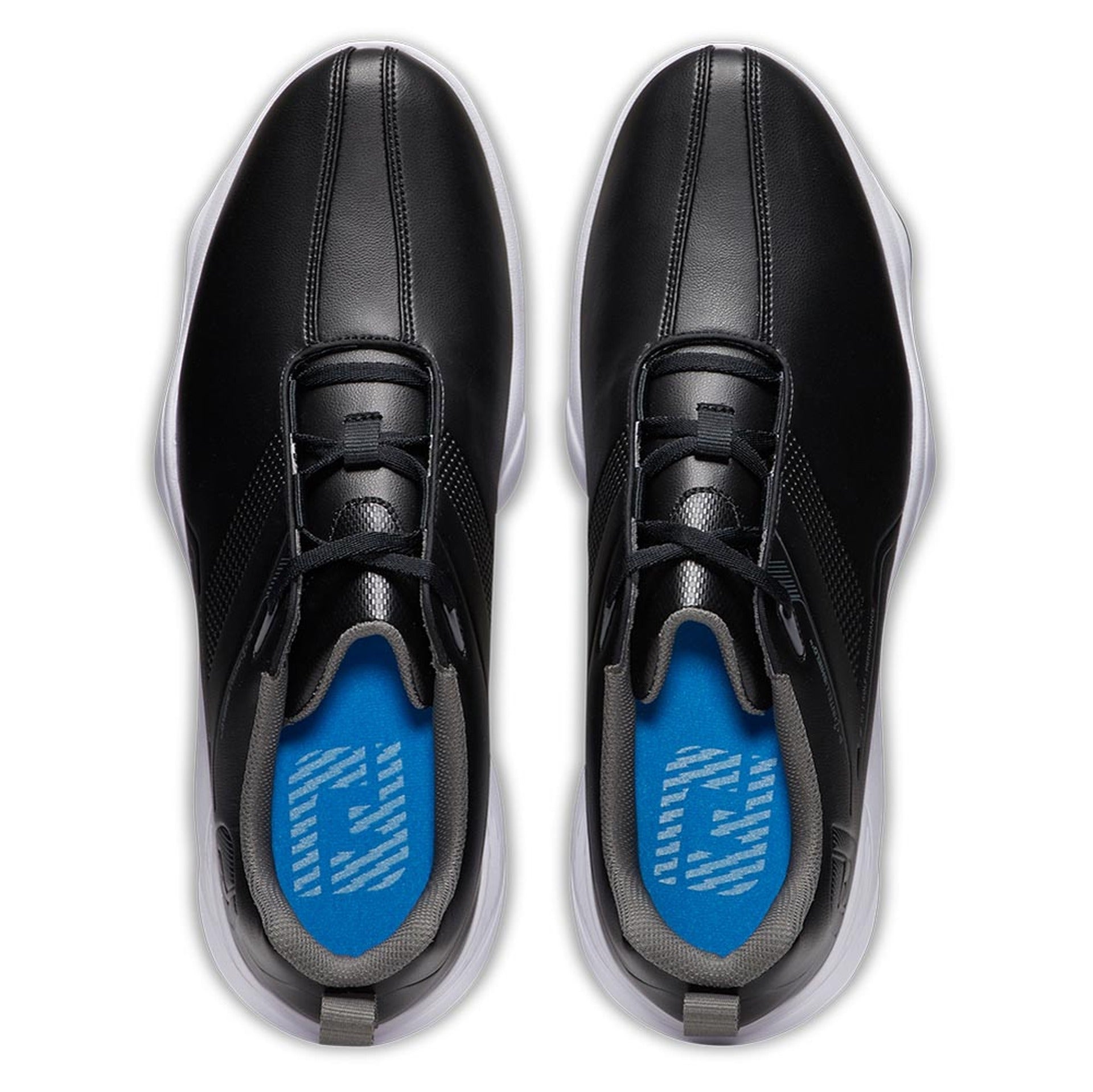 Footjoy Men's eComfort Spiked Golf Shoe Black/White/Blue 57700 Golf Stuff