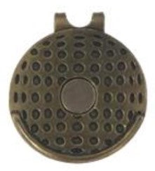 Magnetic Hat Clip Round Golf Stuff - Save on New and Pre-Owned Golf Equipment Antique Brass AHATC-00