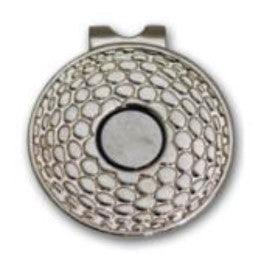 Magnetic Hat Clip Round Golf Stuff - Save on New and Pre-Owned Golf Equipment Bright Silver AHATC-05