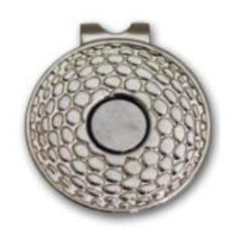 Magnetic Hat Clip Round Golf Stuff - Save on New and Pre-Owned Golf Equipment Bright Silver AHATC-05 