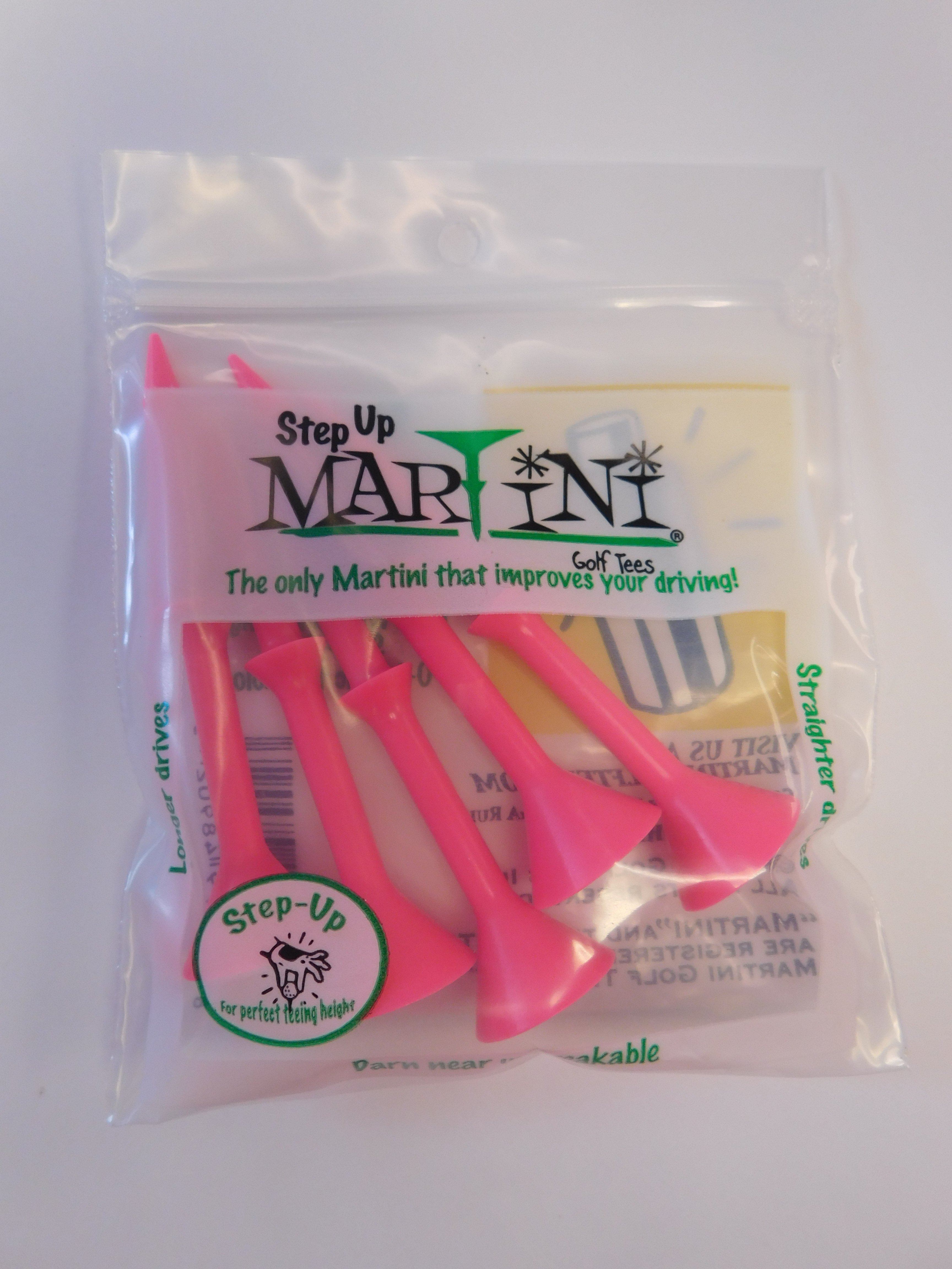 Martini Step Up Tees 3 1/4 Pack of 5 Tees Golf Stuff - Save on New and Pre-Owned Golf Equipment Pink