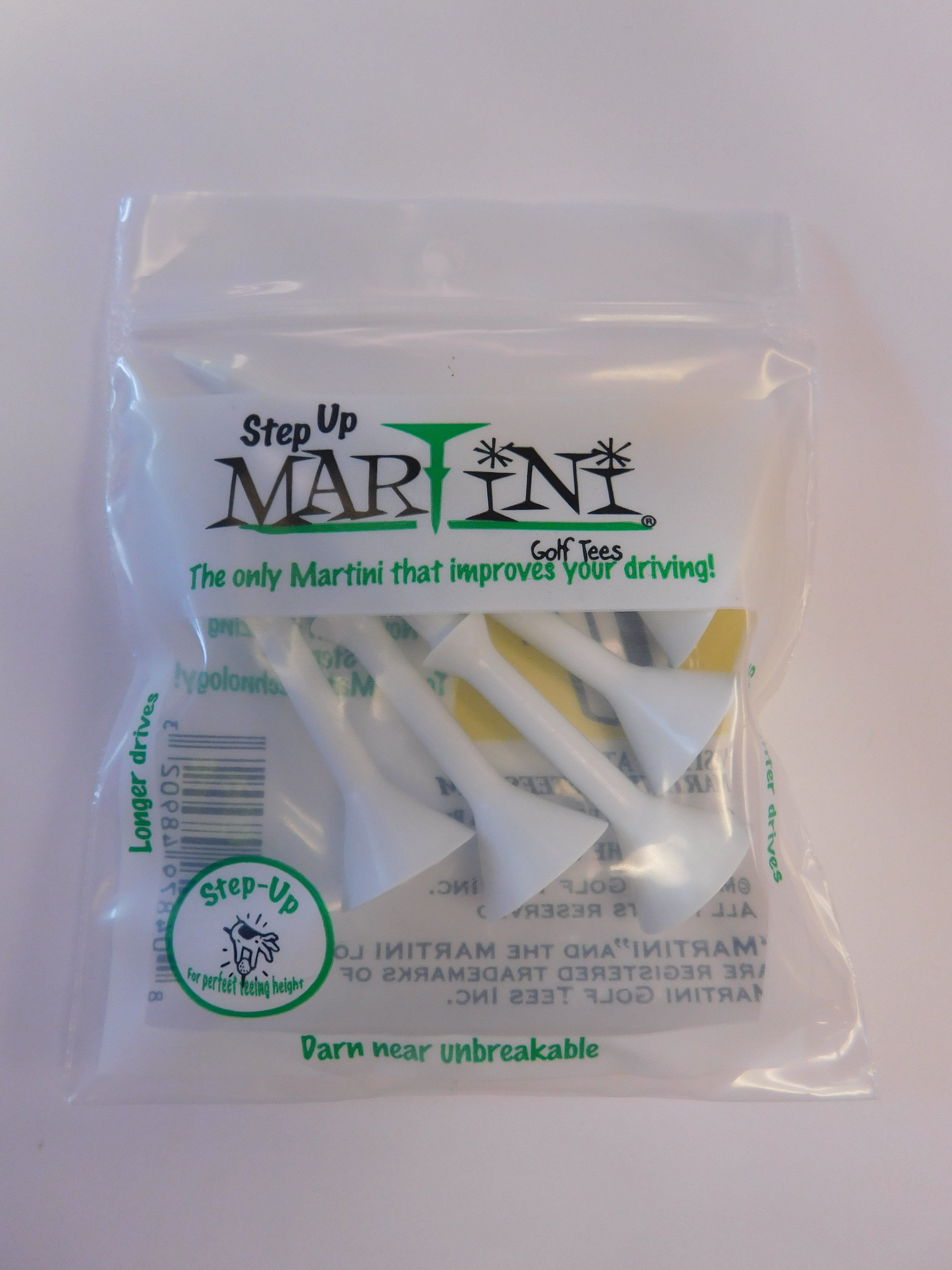 Martini Step Up Tees 3 1/4 Pack of 5 Tees Golf Stuff - Save on New and Pre-Owned Golf Equipment White