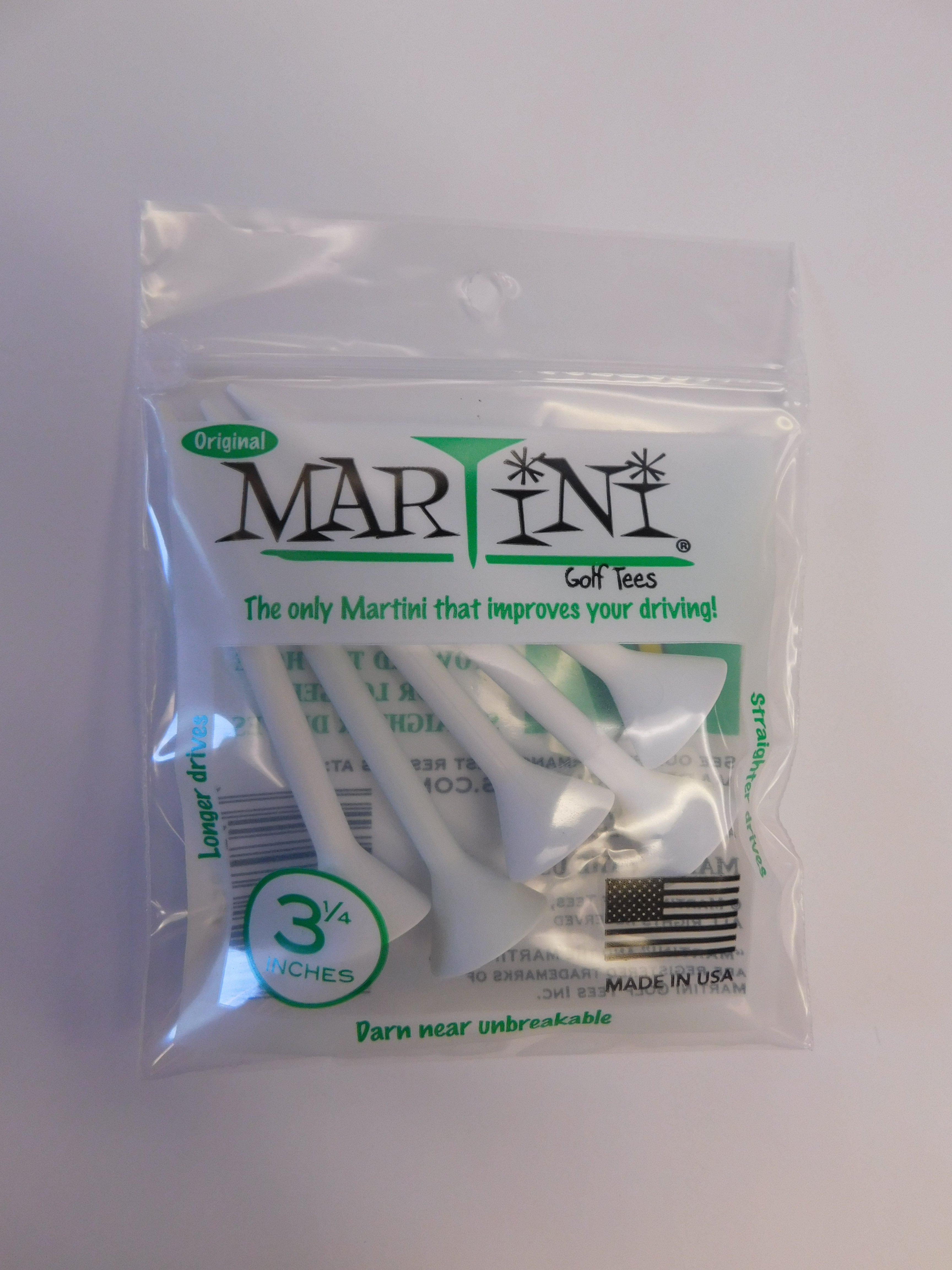 Martini Tees Original 3 1/4 Inches Pack of 5pcs Golf Stuff - Save on New and Pre-Owned Golf Equipment White