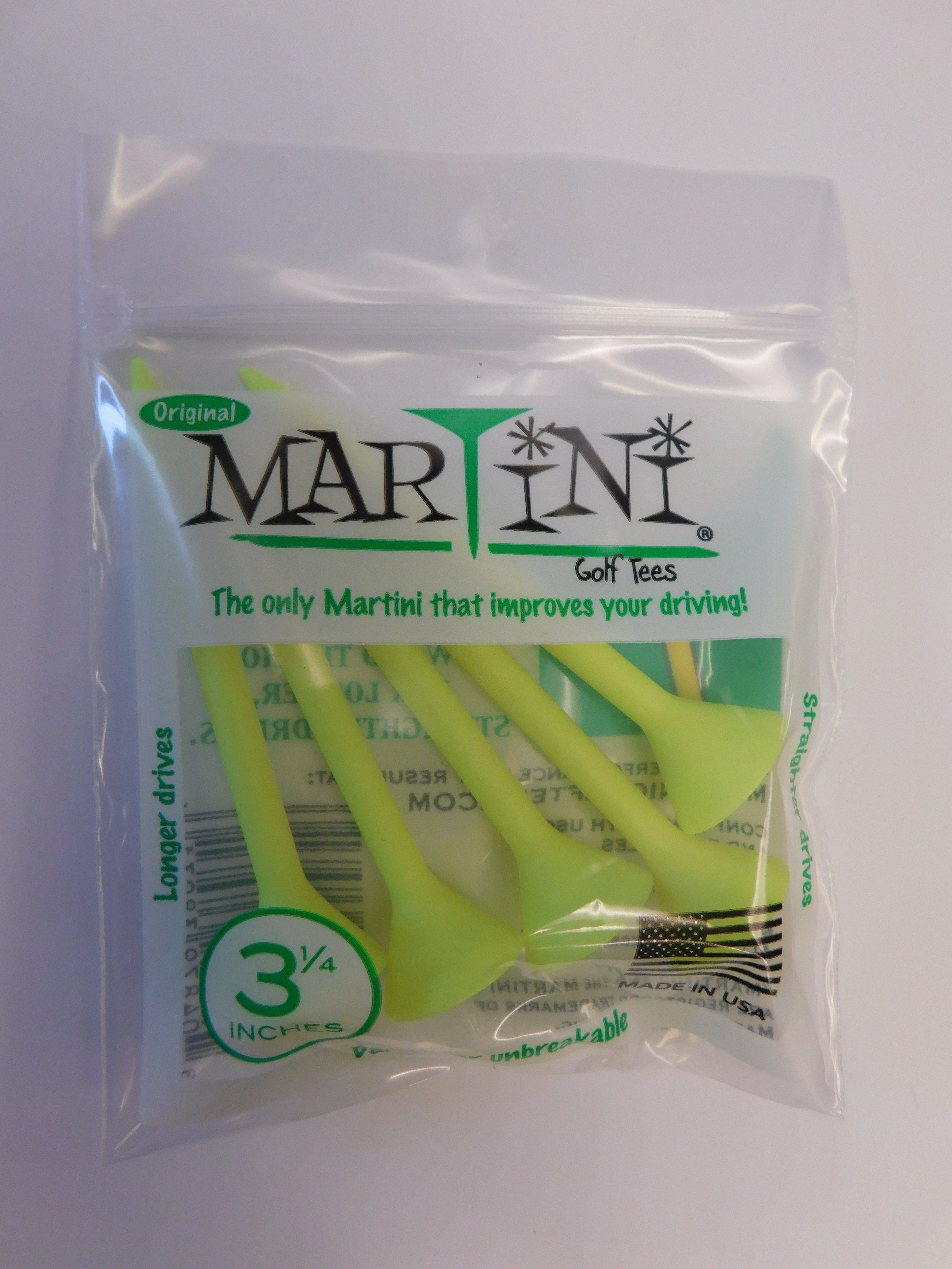 Martini Tees Original 3 1/4 Inches Pack of 5pcs Golf Stuff - Save on New and Pre-Owned Golf Equipment Yellow