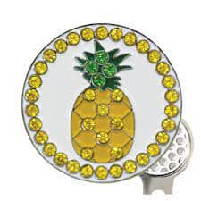 MXM Bling Hat Clip Set With Ball Marker Golf Stuff - Save on New and Pre-Owned Golf Equipment Pineapple