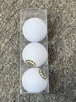 NHL Golf Balls Package of 3 pcs in Plastic Box Golf Stuff Boston Bruins 