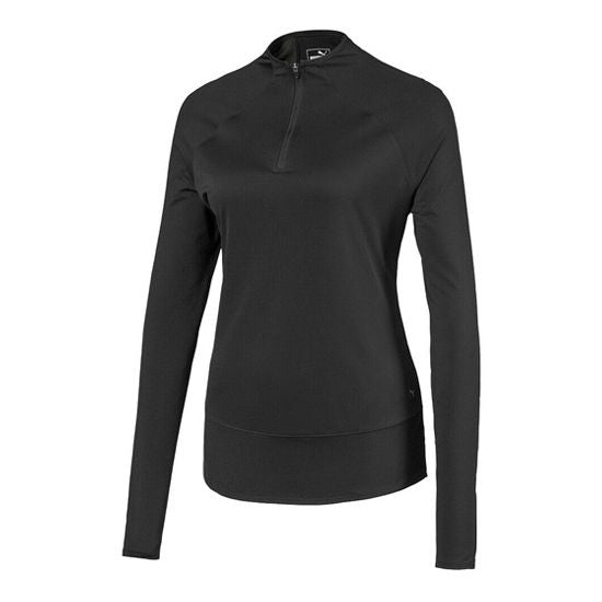 Puma Women's Mesh 1/4 Zip Puma Black 59584801 Golf Stuff Small