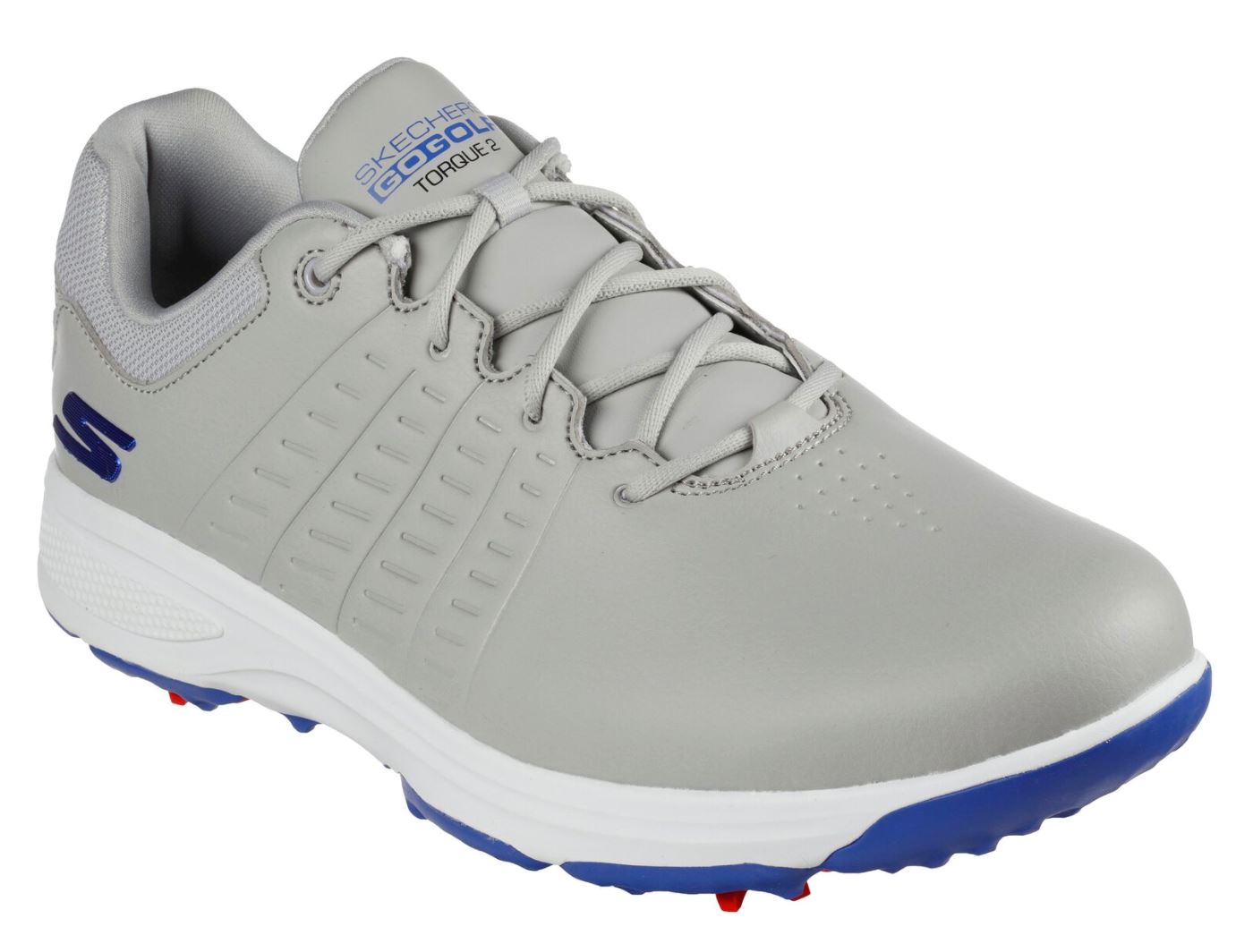 Skechers Go Golf Torque 2 214027 Men's Golf Shoe Grey/Blue Golf Stuff - Save on New and Pre-Owned Golf Equipment 8M