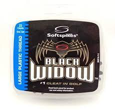 Softspikes Black Widow Shoe Spikes Softspikes Golf Supply House Large Plastic Thread