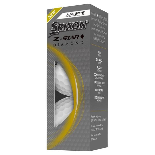 Srixon Z Star Diamond Golf Balls '23 Golf Stuff - Save on New and Pre-Owned Golf Equipment Sleeve/3 