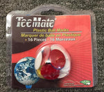 TeeMate 16pc Plastic Ball Markers (Quarter Size) 18616