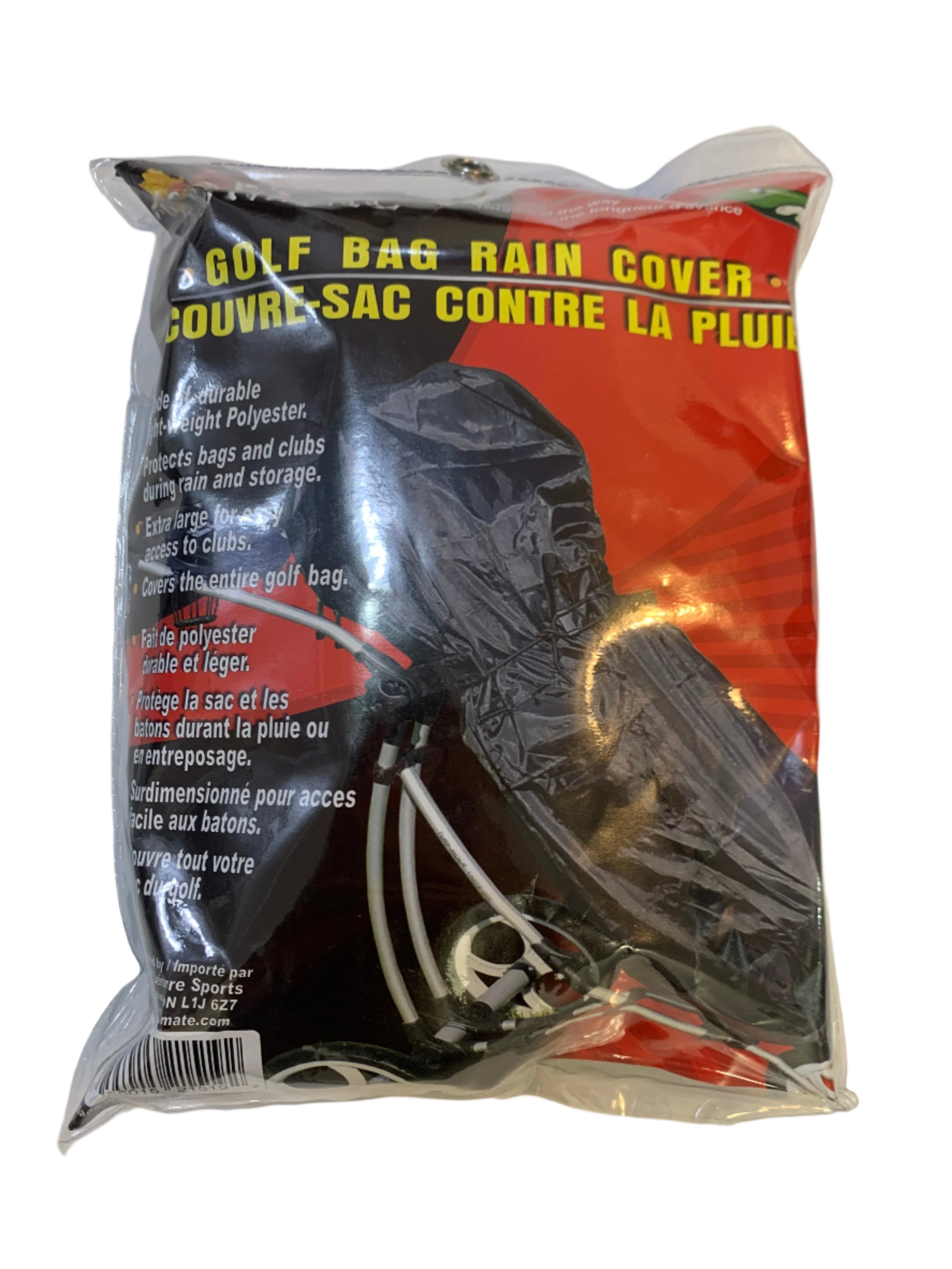 TeeMate Golf Bag Rain Cover 21519 Golf Stuff Black